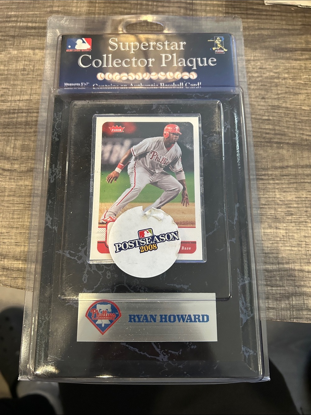 MLB Ryan Howard Plaque — Black, Red, White